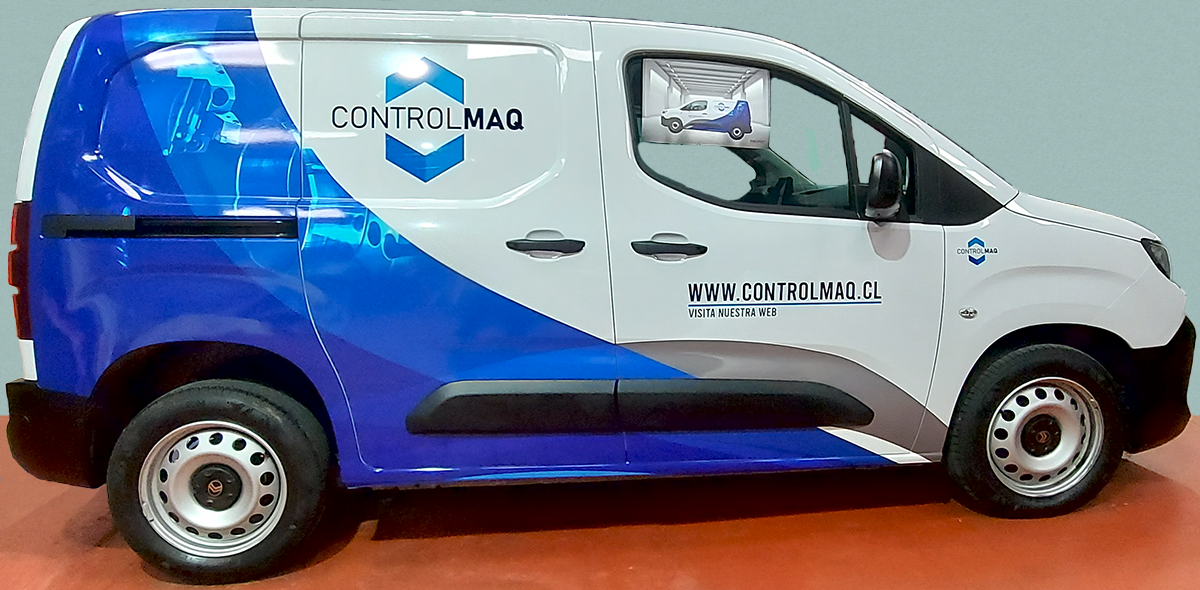 Brandeo ploteo vehicular camioneta empresa Santiago - DPI Medios